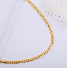 Load image into Gallery viewer, Men Necklace Gold Tone Snake Chain