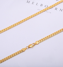 Load image into Gallery viewer, Men Necklace Gold Tone Snake Chain